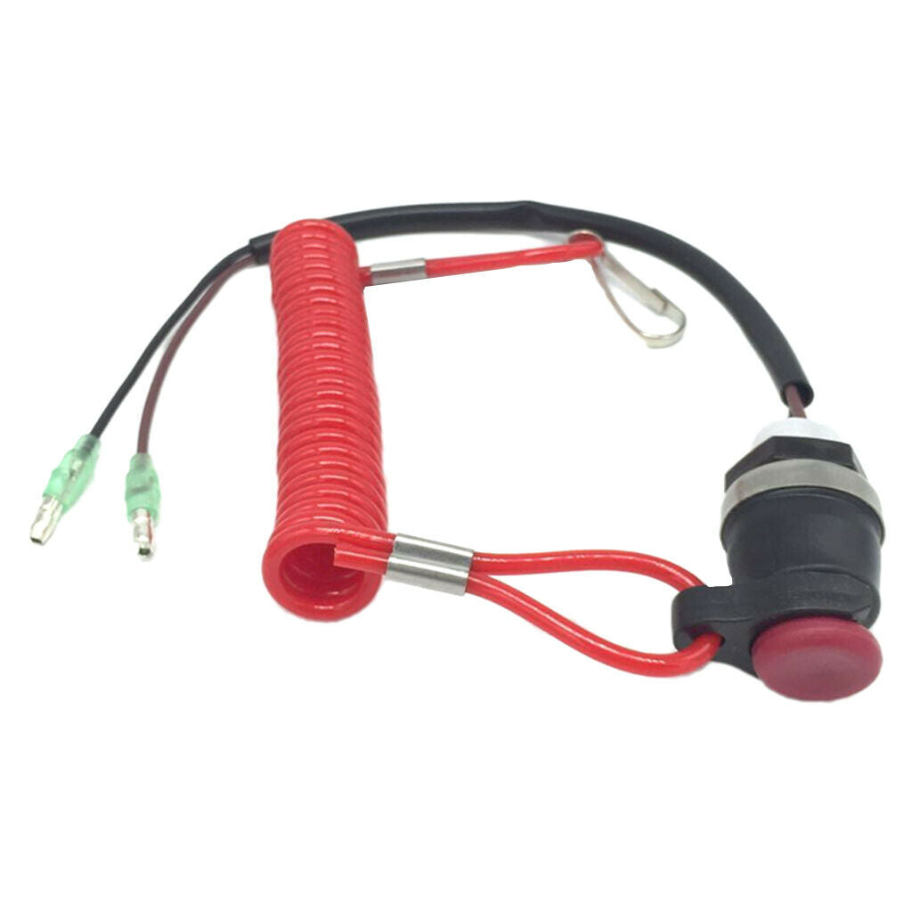 Motorcycle Scooter ATV Boat Engine Kill Stop Switch Safety Rope Lanyard
