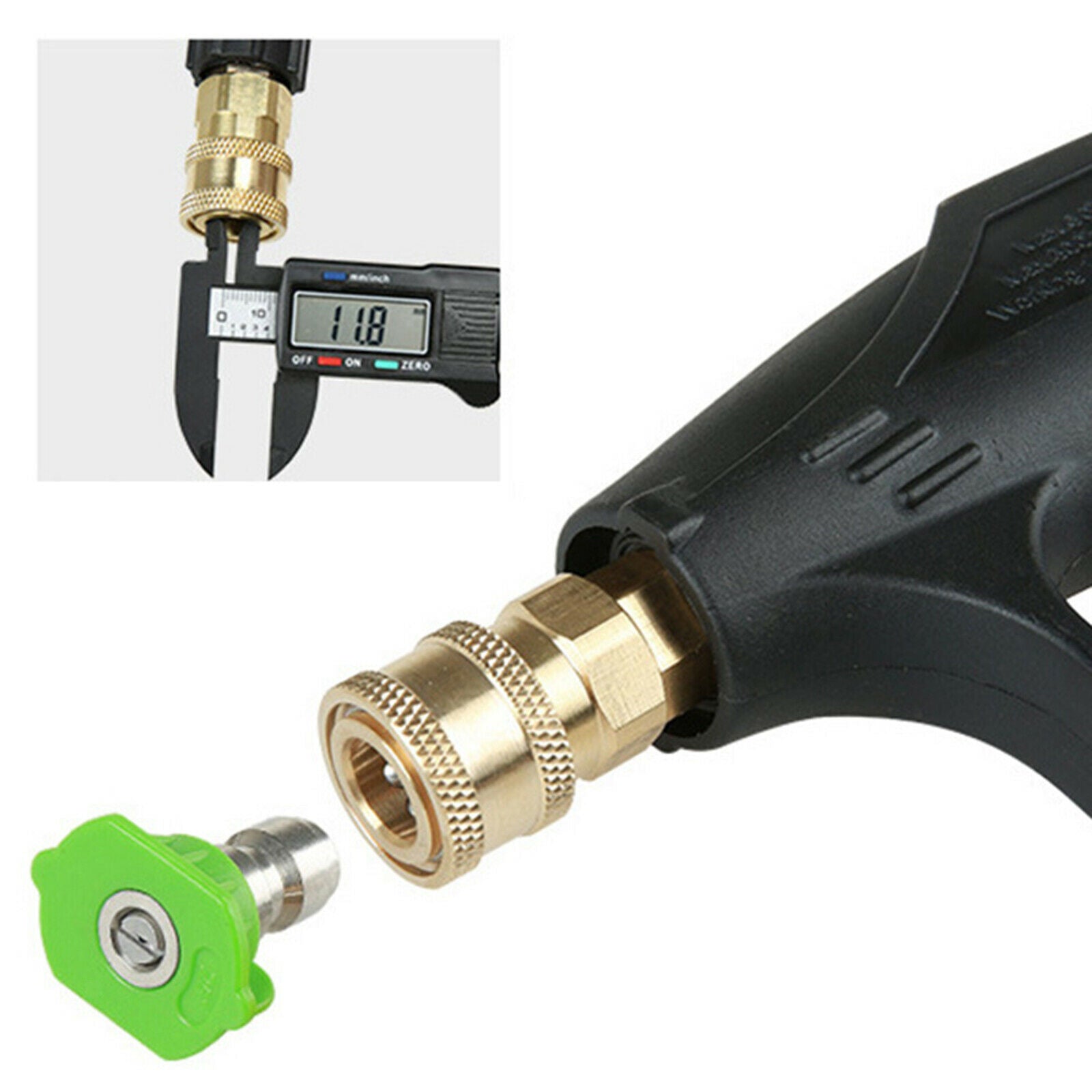 7x High Pressure Washer Spray Nozzle Tips 1/4 inch Quick Connect Fitting