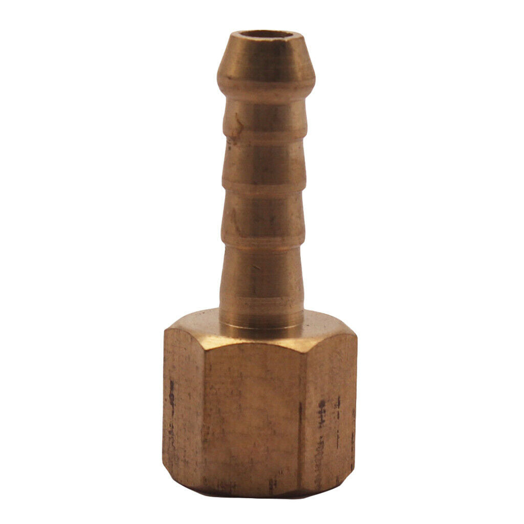 Brass 1/8'' Female NTP To 7mm Tail Baed Fitting for 1/8'' Hose ID