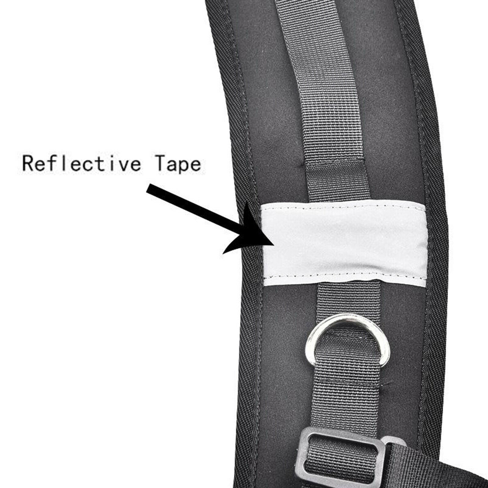 Replacement Backpack Shoulder Straps Adjustable With Hooks Reflective Strip