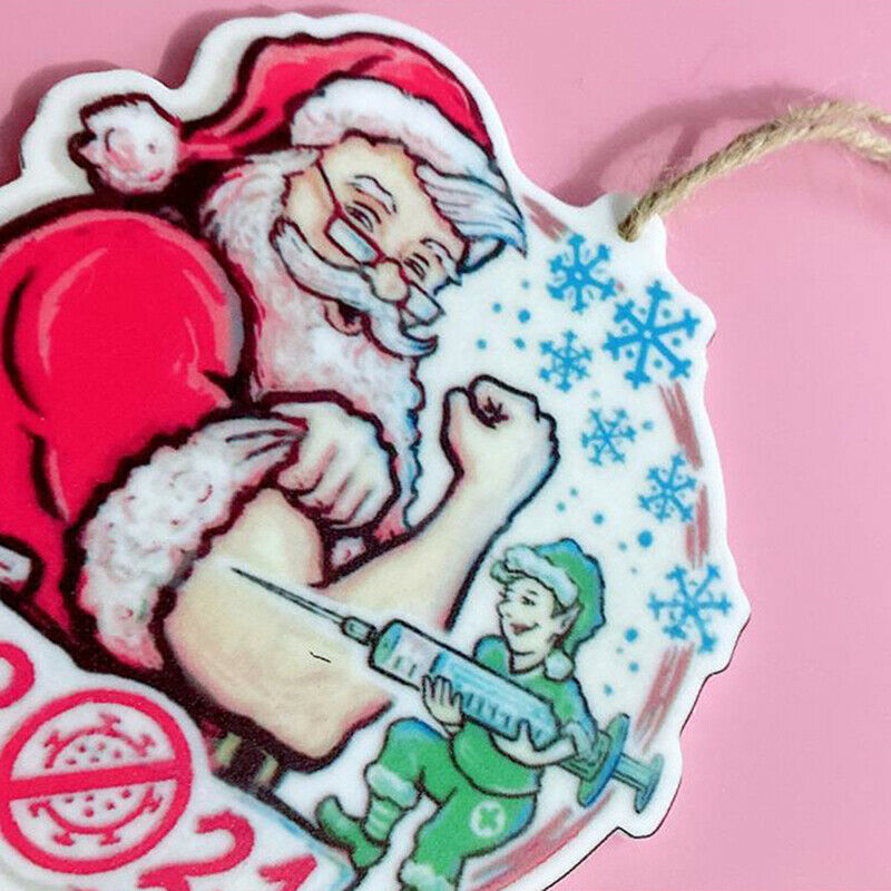 Personalized Christmas Tree Ornament Xmas Santa Claus Hanging Pendant Decorat SJ