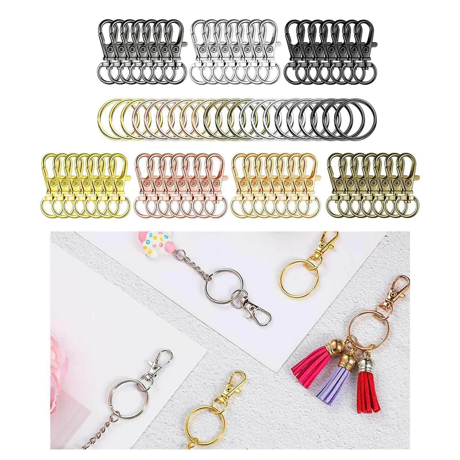96pcs Metal Lanyard Hook Rotary Release Snap Lobster Clasp Paracord