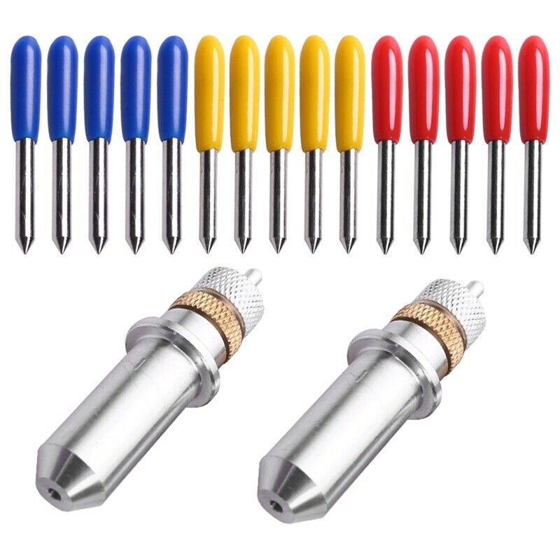 17Pcs/Set 30/45/60 Degree For Roland Cutting Plotter Vinyl Cutter Blade+HolderH4
