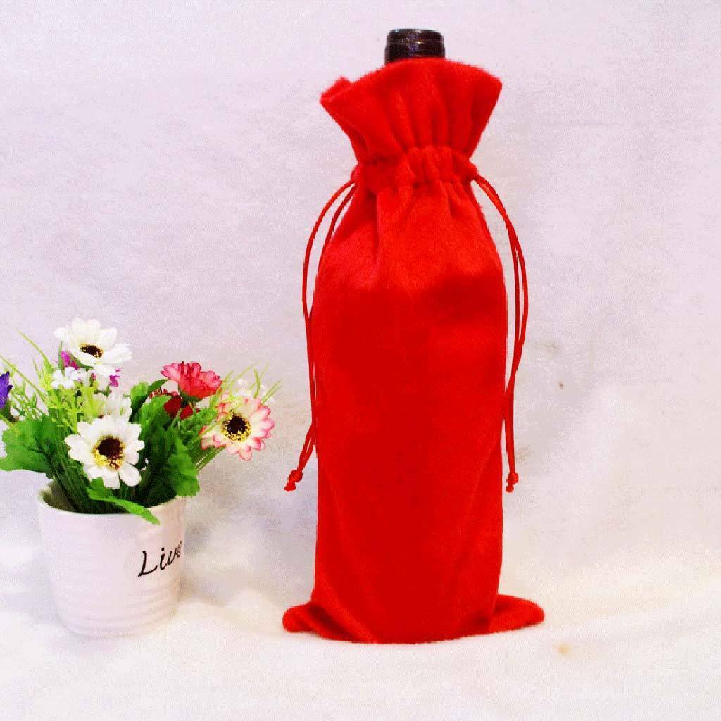 Santa Claus Wine Bottle Cover Wedding   Birthday Party Gift Wrapper Bag