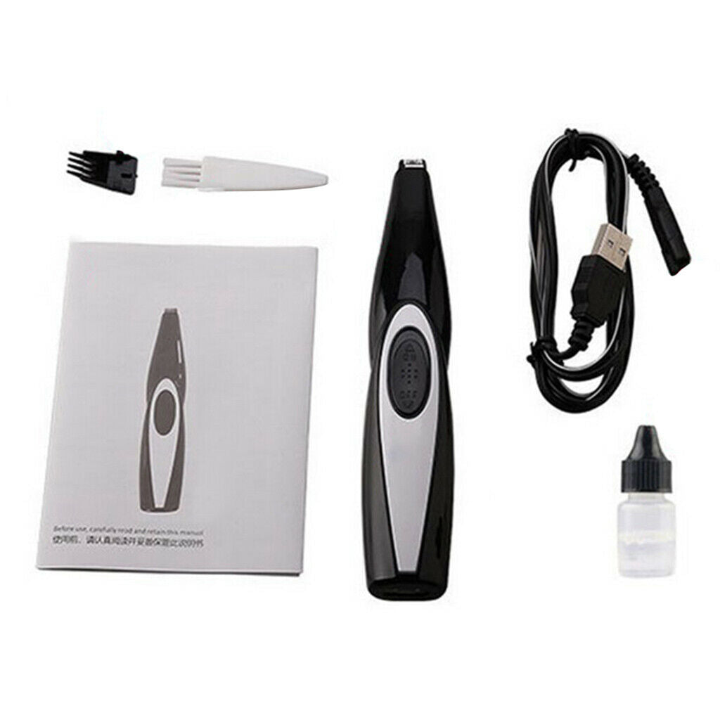 2 Set Dog Cats Foot Hair Trimmer Shaver Clippers Low Noise Easy to Use