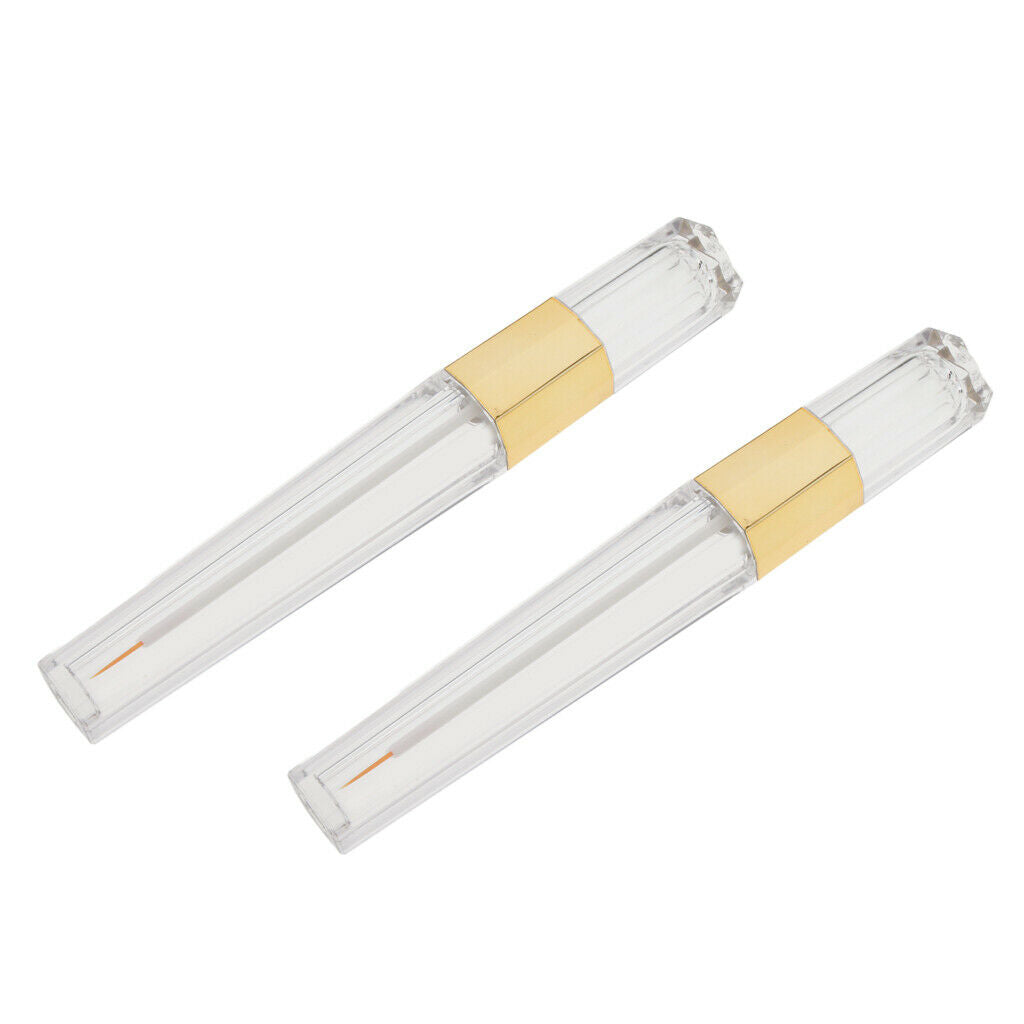 2pcs 5ml Empty Eyelashes Tube Eyeliner Vials Bottle With Wand Applicators for
