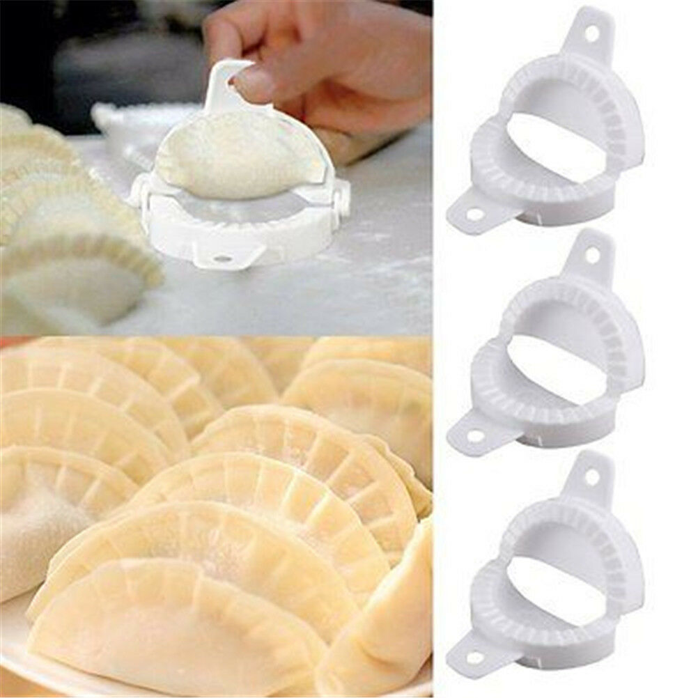 3pcs kitchen plastic dough press maker dumpling pie ravioli making mold m.l8