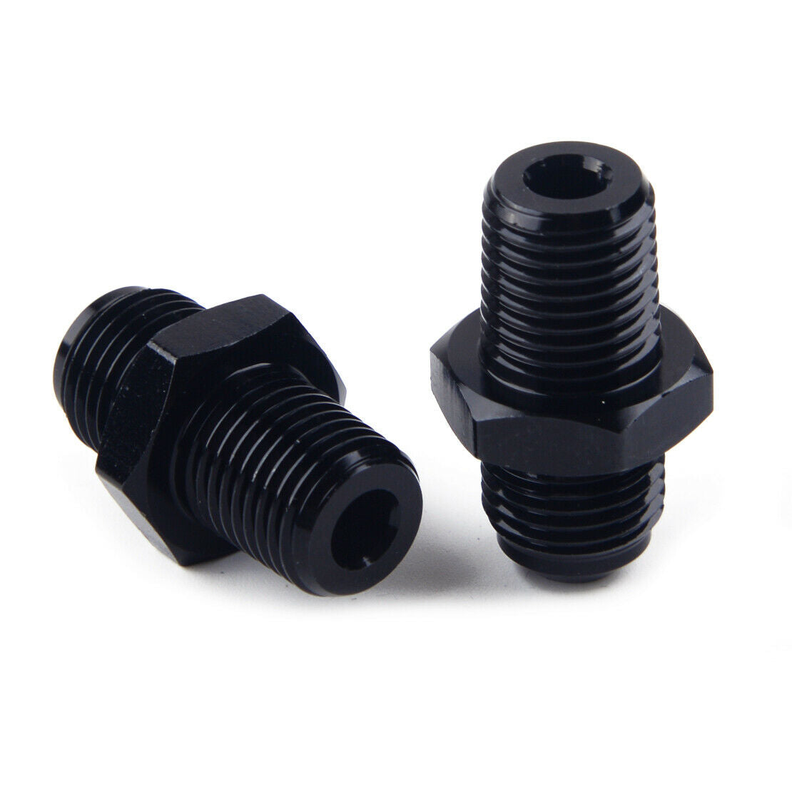 2Pcs 6AN Transmission Oil Cooler Adapter Fitting Fit for GM Turbo 700R4 400 as