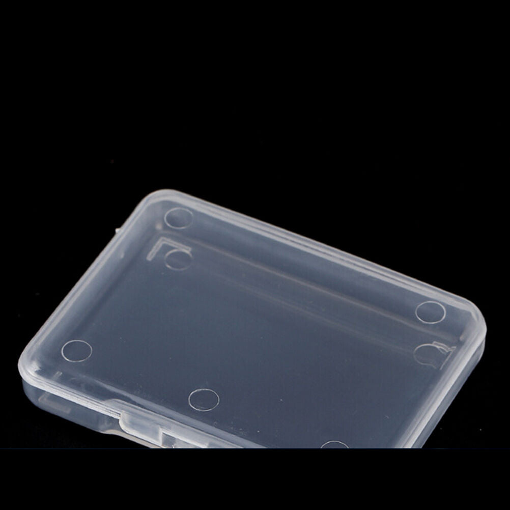 5pcs Plastic Transparent With Lid Storage Box Collection Container Case Pa.l8