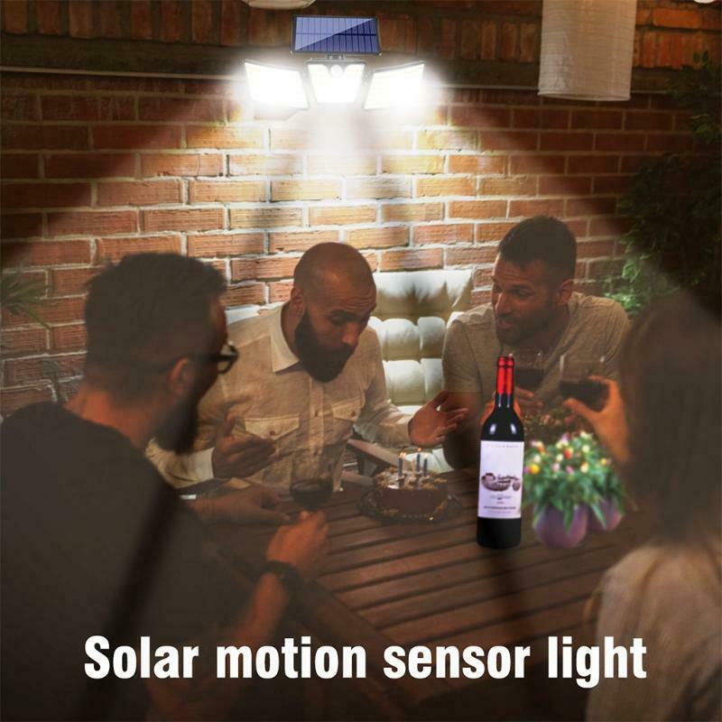 Outdoor Solar Powered LED Light PIRMotion Sensor for Garden Fence Landscape Lamp