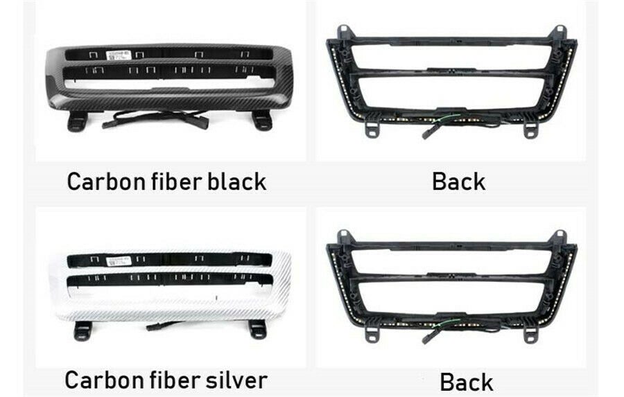 Adjustable Carbon Fiber Car Stereo Fascia Console Decoration Atmosphere Lights