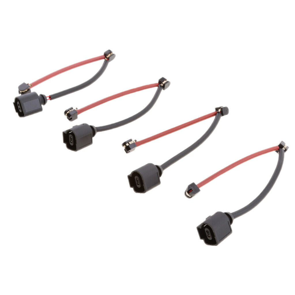 4 Pieces 7L0907637C Brake Pad Wear Sensor Front+Rear Kits For Audi Q7 VW Touareg