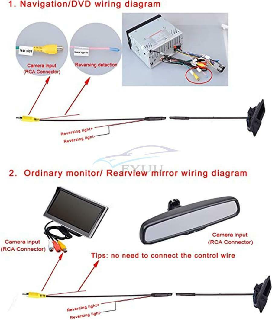 1PC Car Rear View Reversing Camera For BMW E90 E91 E92 E93 E53 E82 E88 X1 X5 X6