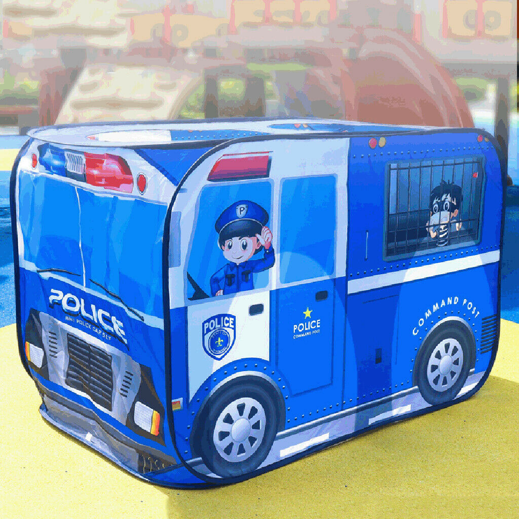 Collapsible Child Play Tent Large Space Police Car Tents Playground Toys