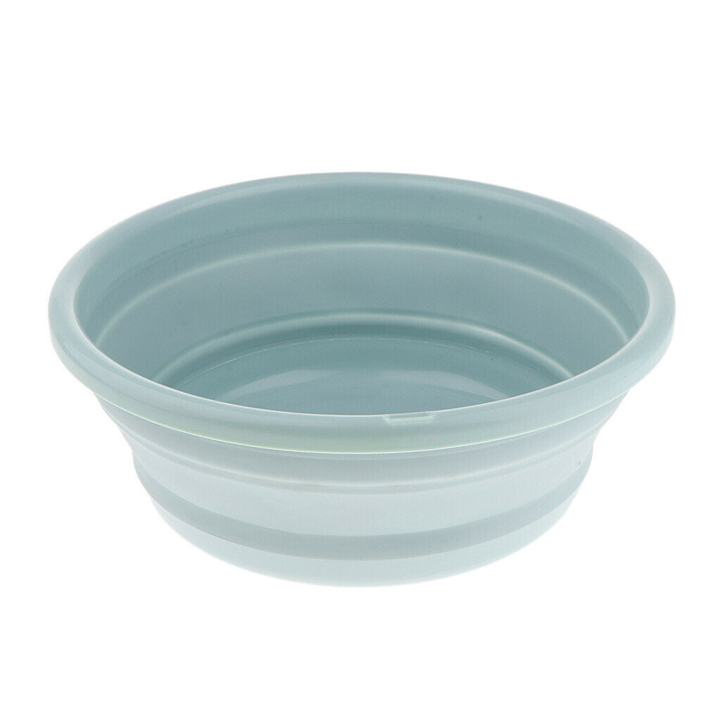 2Pcs TPE Collapsible Wash Basins Space Saving for Fishing Travel Picnics