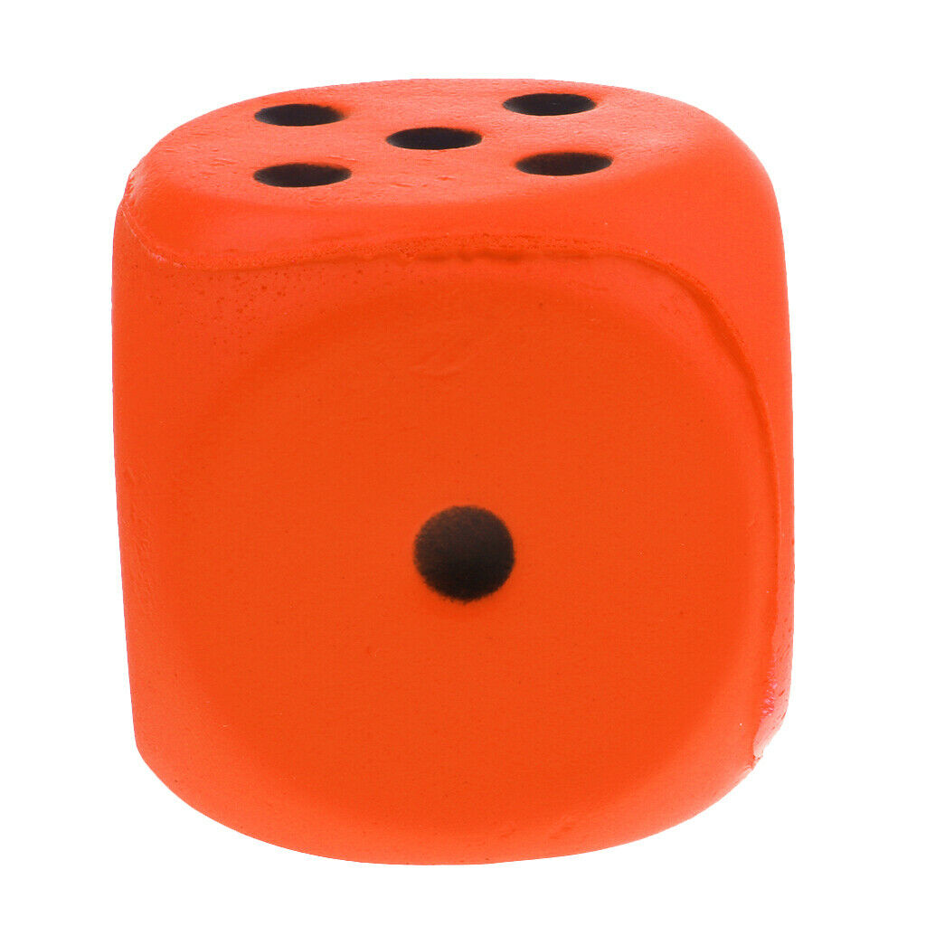 Sponge Dice Foam Dot Dice Children Playing Dice for Math Teaching Orange for