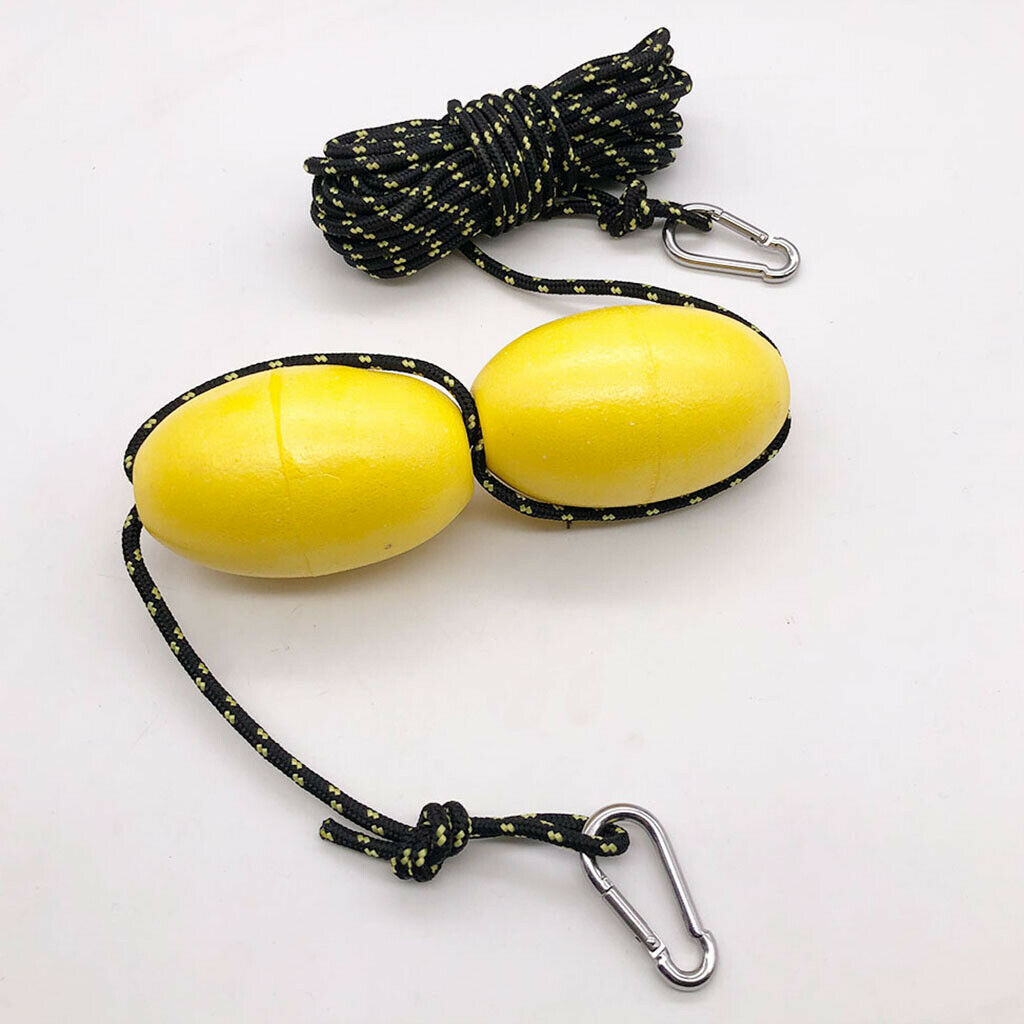1 Set Outdoor Kayak Anchor Float Rope Buoy Buoyant Accessories with Clip