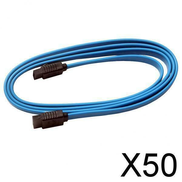 50X HDD 7 pin SATA 3.0 Data Extension Cable Copper Core Cord 1M/3.3ft 6Gb/s