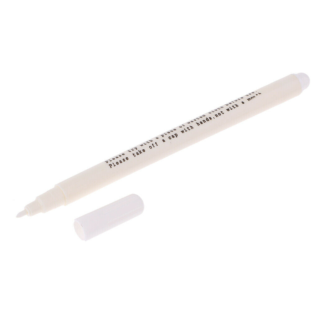 10Pcs White Water Erasable Washable Pen Fabric Marker Sewing Pen Soluble Pen