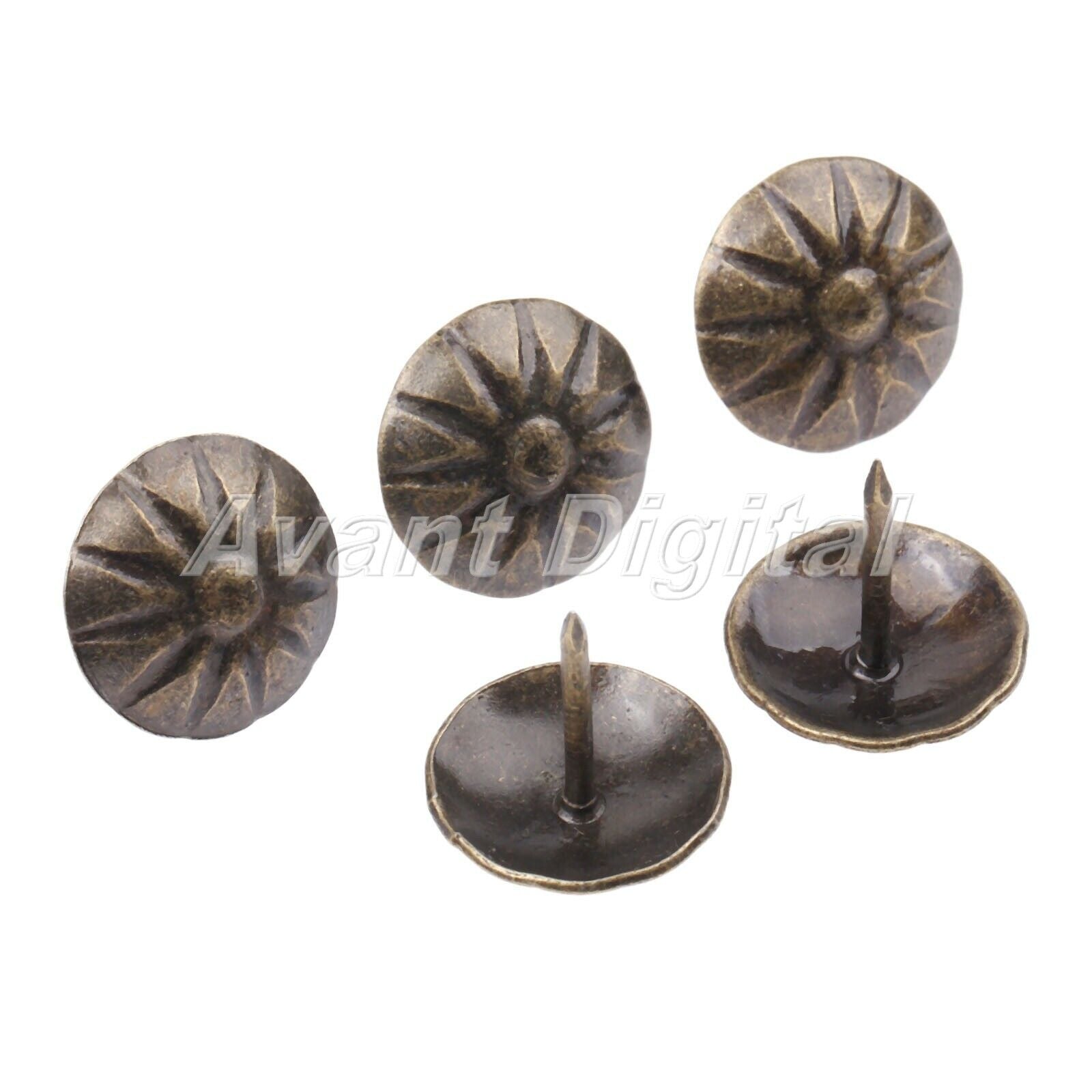 20pcs Retro Furniture Door Upholstery Nail Tack Jewelry Box Sofa Decorative 17mm