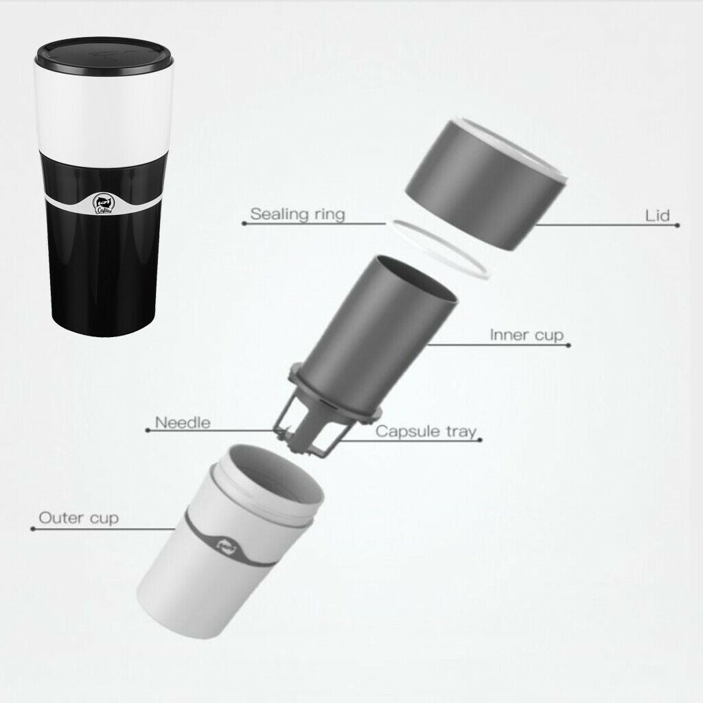 Portable Drip Coffee Maker Travel Mug Compatible with   Manual Espresso