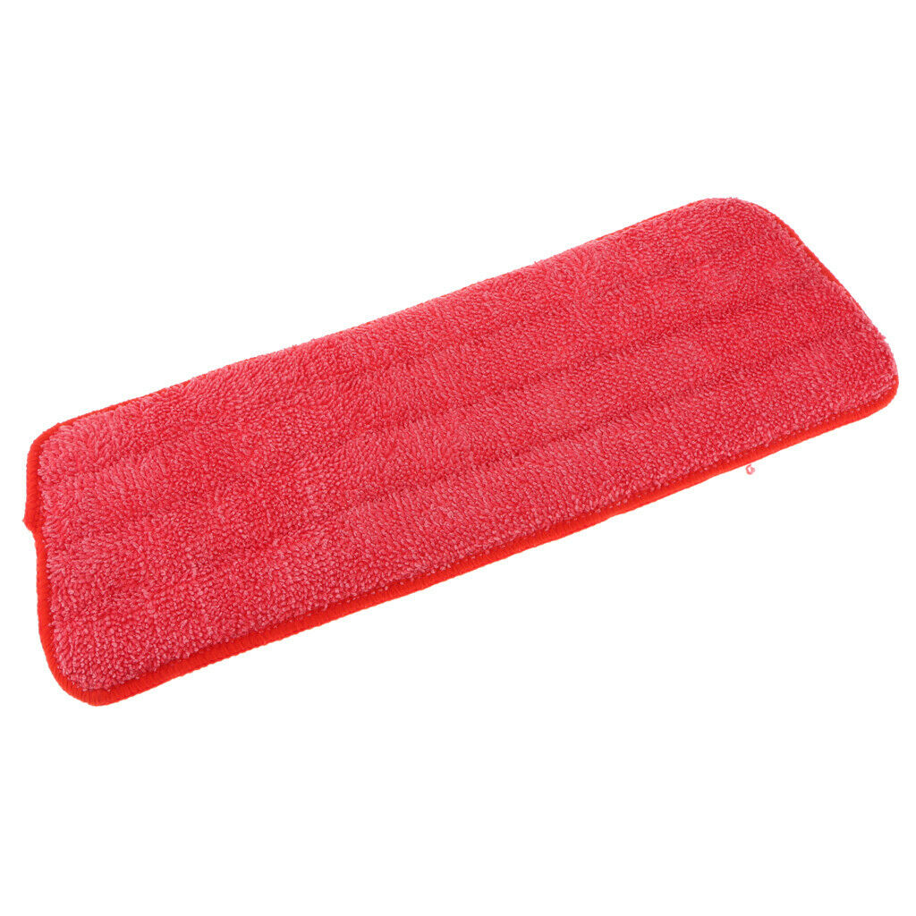 Reusable Household Flat Spray Mop Pad Floor Cleaning Mop Head Cloth Red