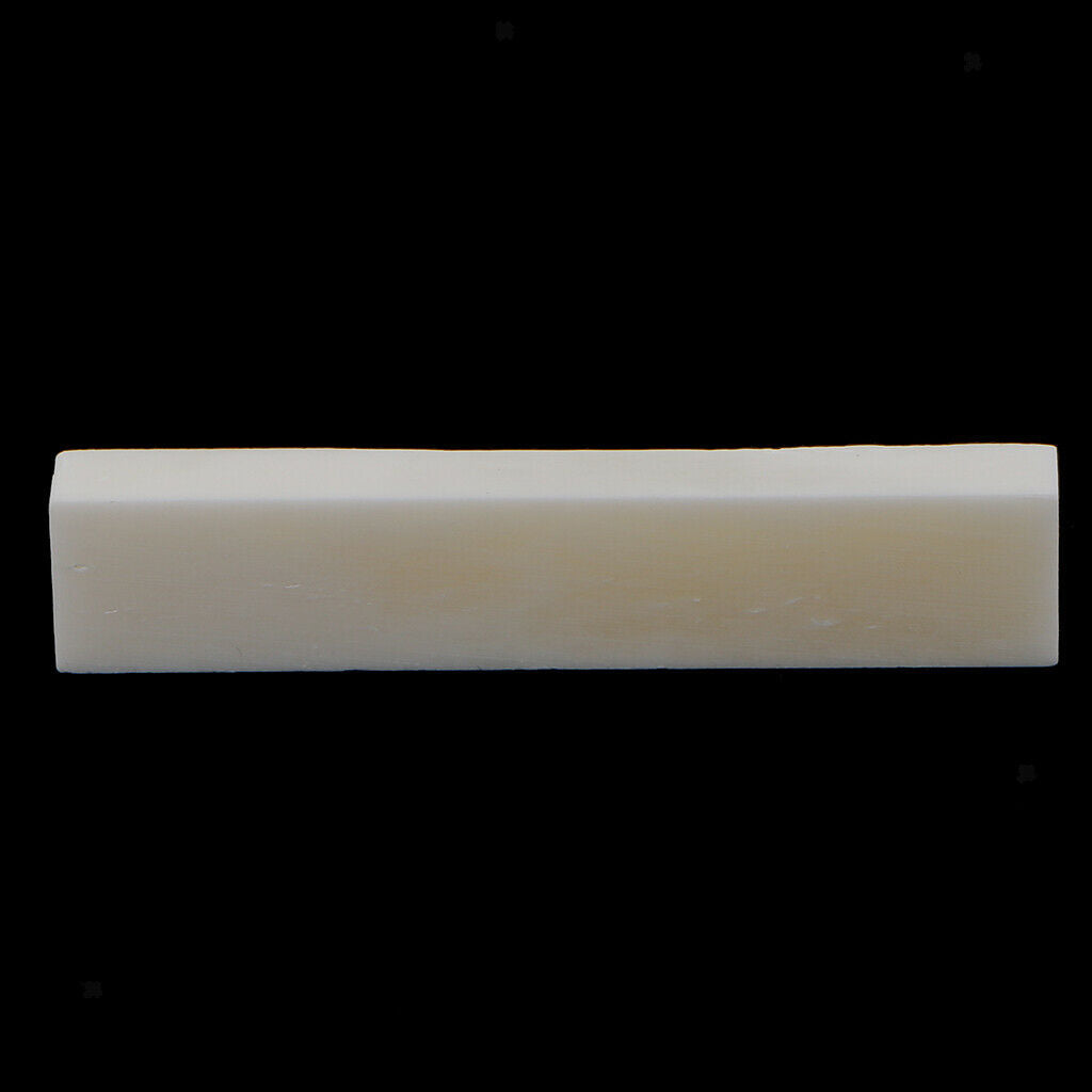 Replacement Set of 12pcs Ivory Uncut Cattle Bone 52mm Nuts for Guitar Parts