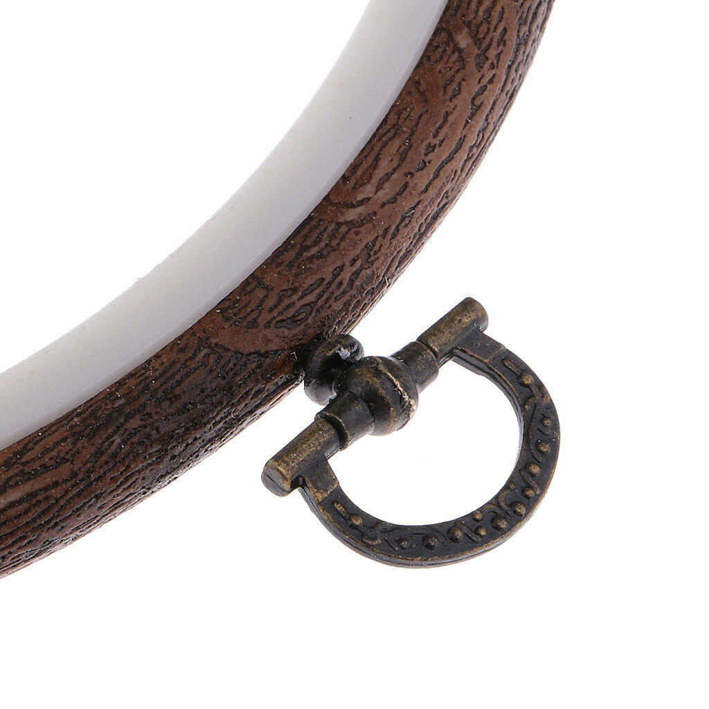 2Pcs Wood Cross Stitch Machine Embroidery Hoop Ring Sewing 11 15cm
