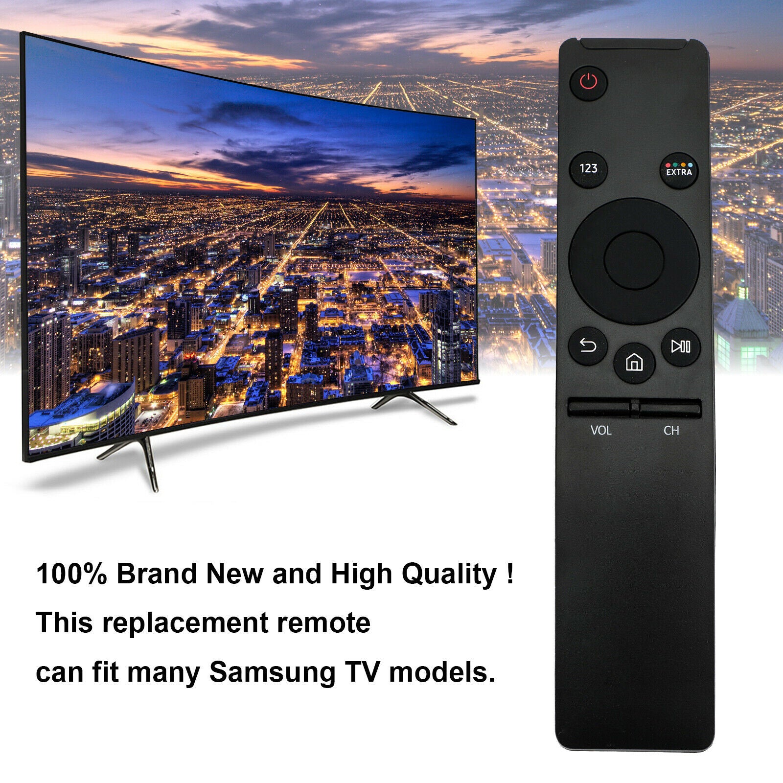 Remote Control Fit for BN59-01259B/D RMCSPM1AP1 4K Ultra HD Smart LED TV
