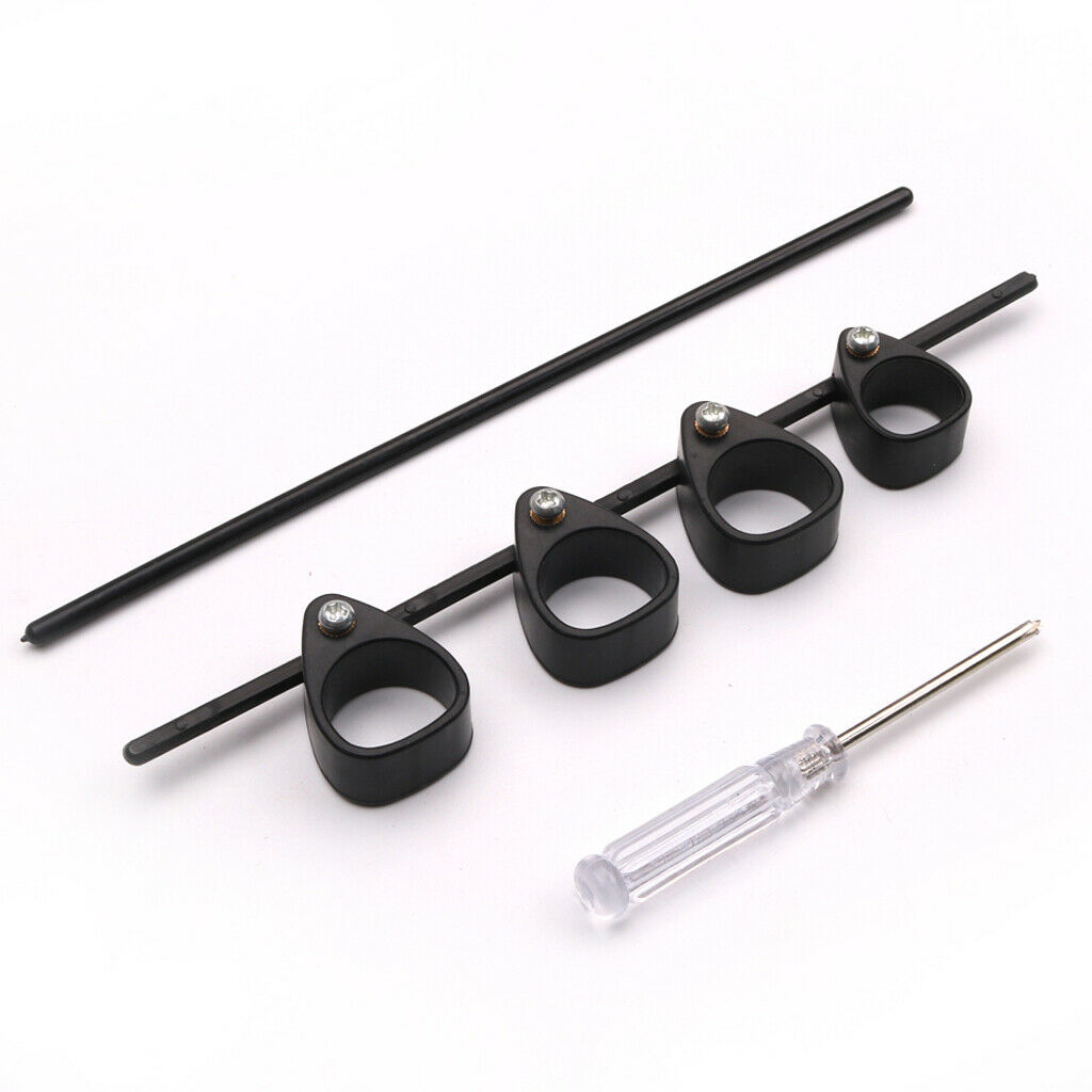 Plastic Finger Extensor Hand Trainer Black for Guitar Piano Player Training