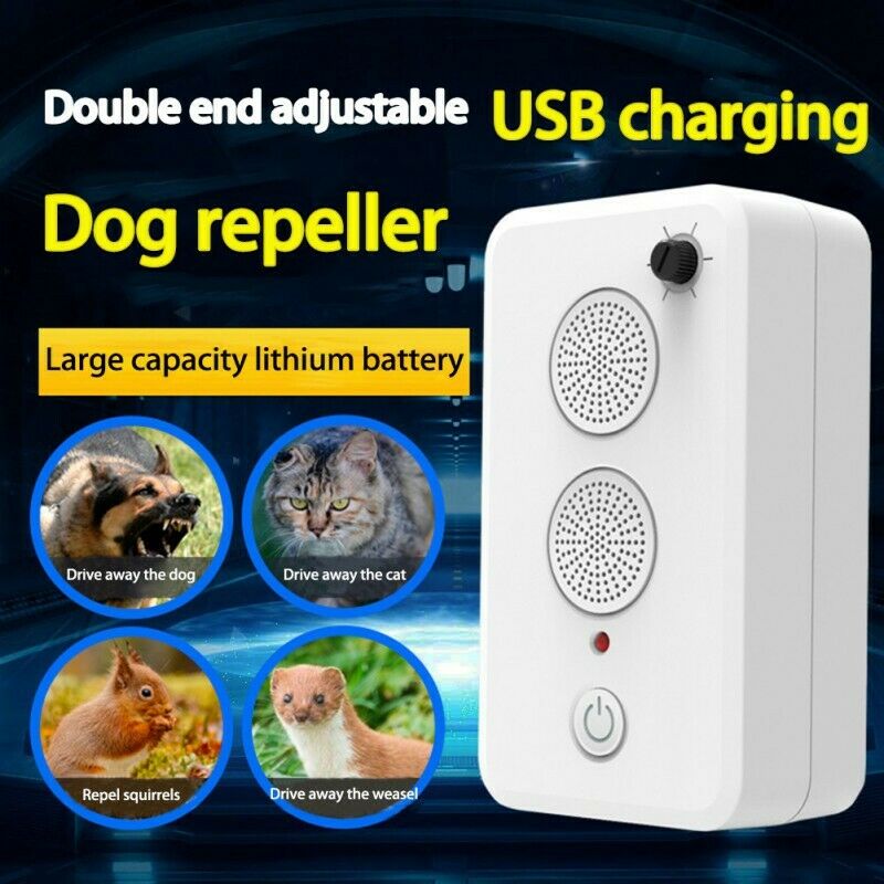 Ultrasonic Dogs Stop Barking Anti Bark Device Training Repeller USB Rechargeable