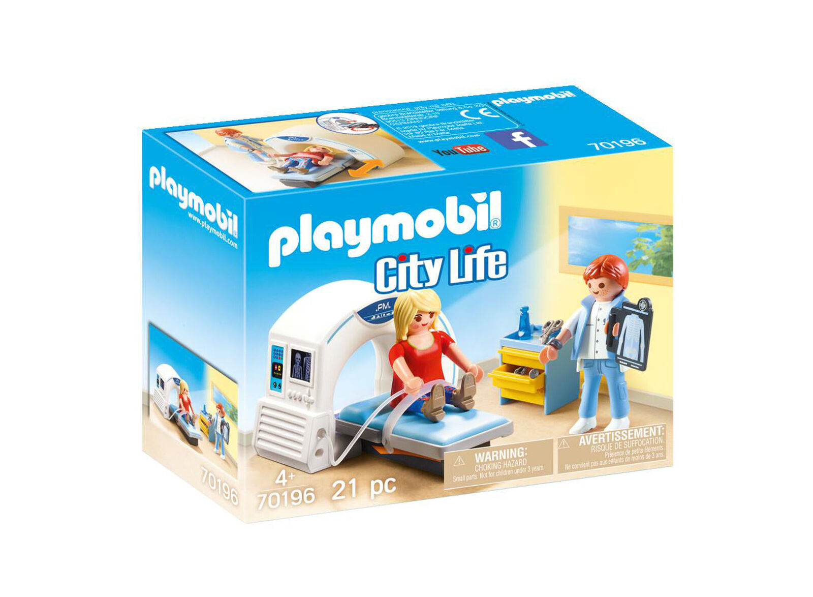 70196 Playmobil City Life Radiologist Playset inc 21pcs & Figures Children 4yrs+