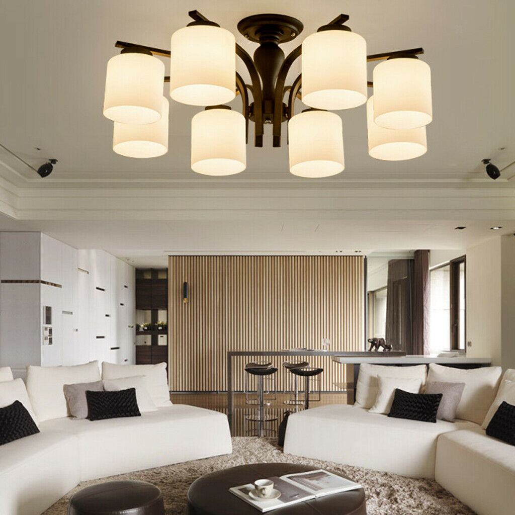 Cylindrical Chandelier Shade Cover Pendant Lampshade Fixtures Dia. 15cm