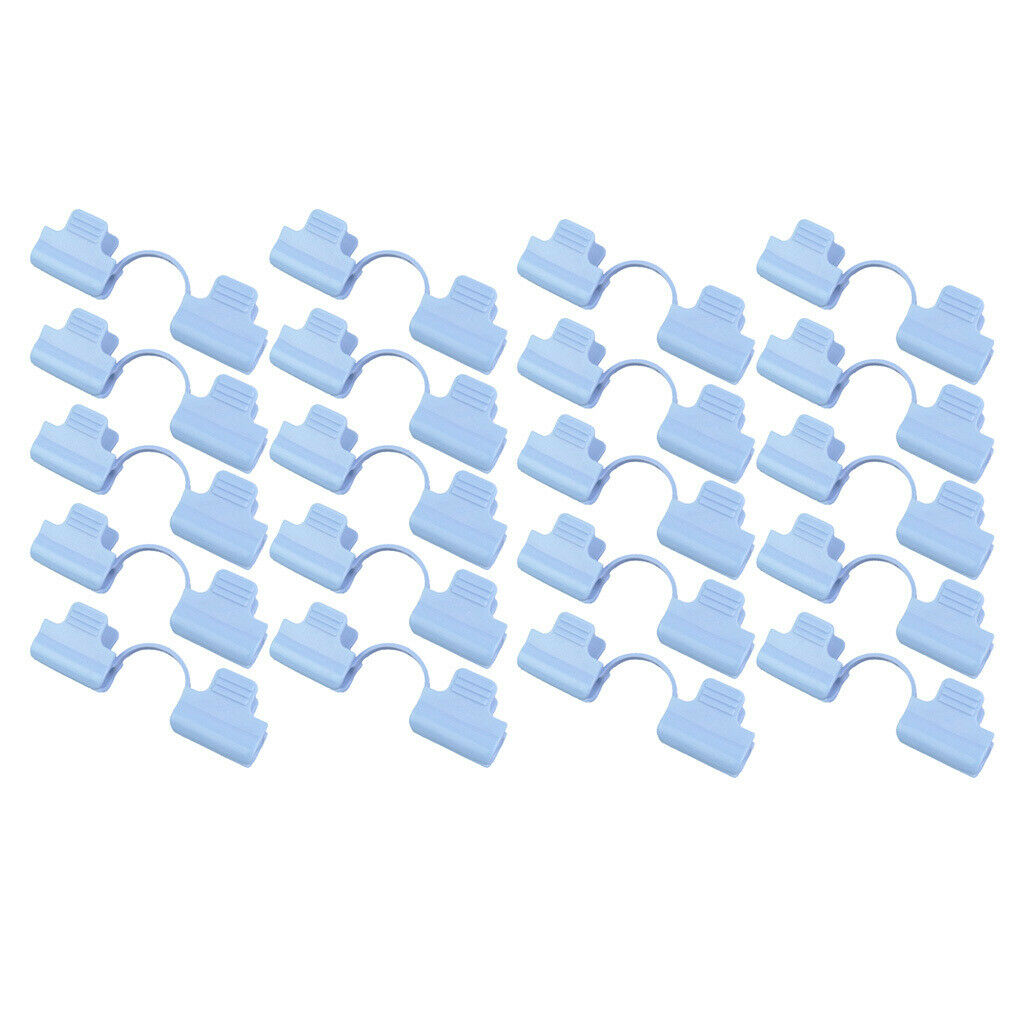 20Pcs Pipe Greenhouse Clamps Film Sunshade Net Fixing Clips Clamp 8mm Dia.