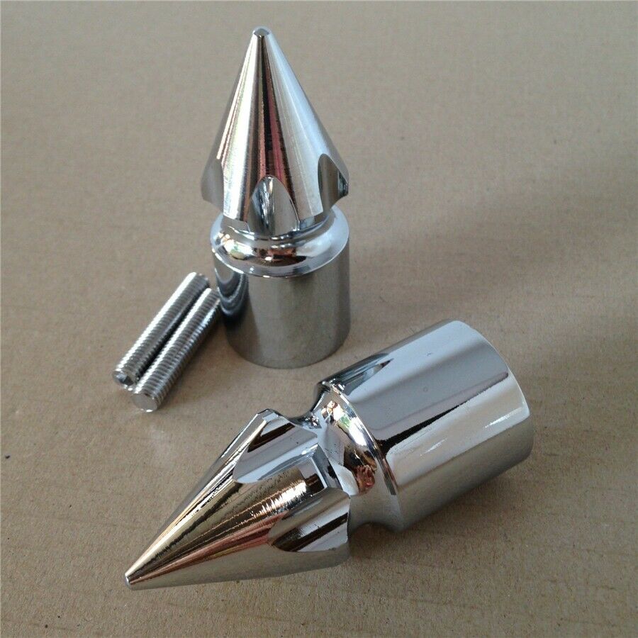 Ultimate Chrome Spike Bar Ends For Kawasaki Ninja ZX10R ZX12R ZX14
