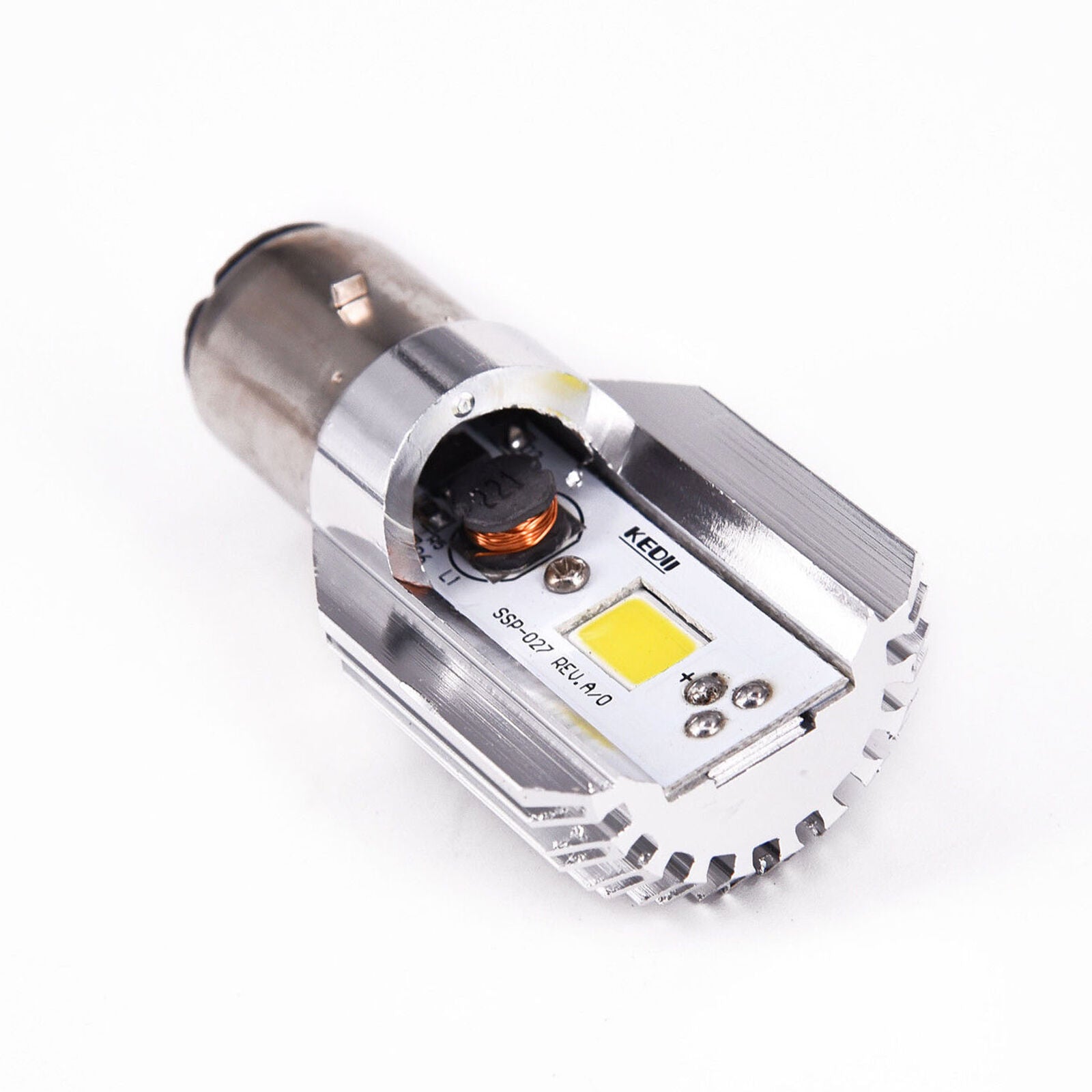 8V-80V BA20D H6 COB LED Motorcycle Headlight High/Low Beam Light Bulb lamps 12W