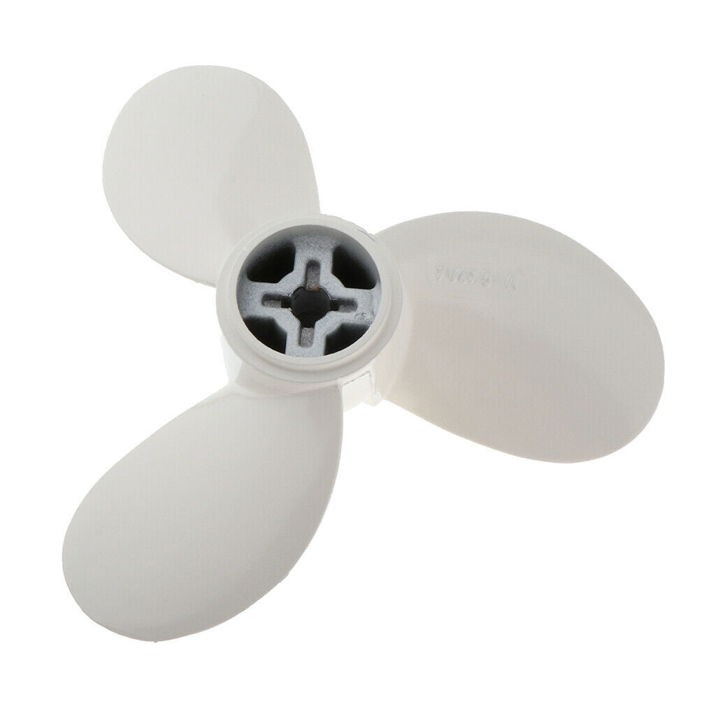 Aluminum Alloy Marine Yacht Propeller 2HP White Fit for Yamaha 7 1/4X5-A New