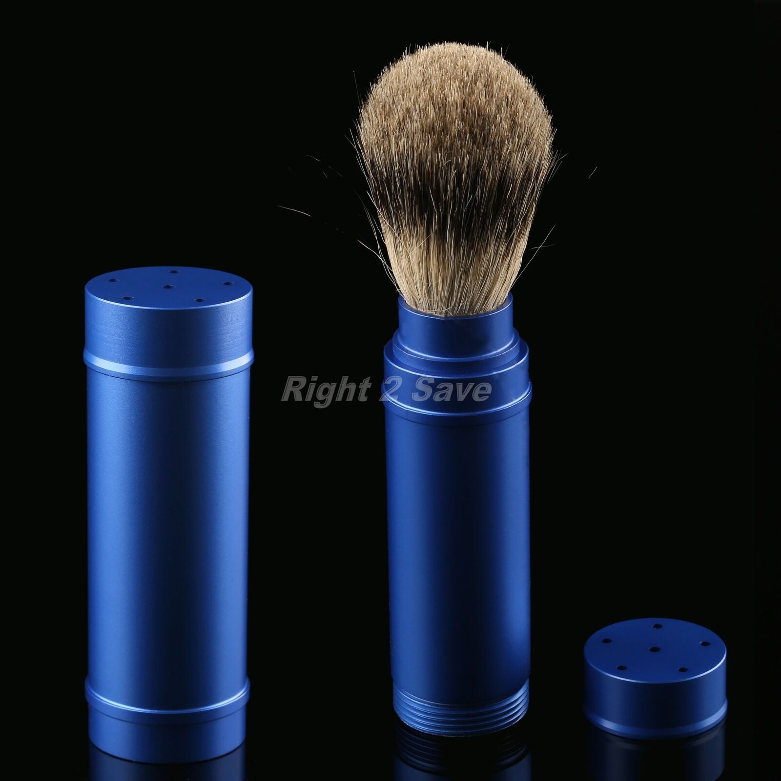 1pc Men's Shaving Badger Hair Brush Shave Tool Kit Travel Portable Removable
