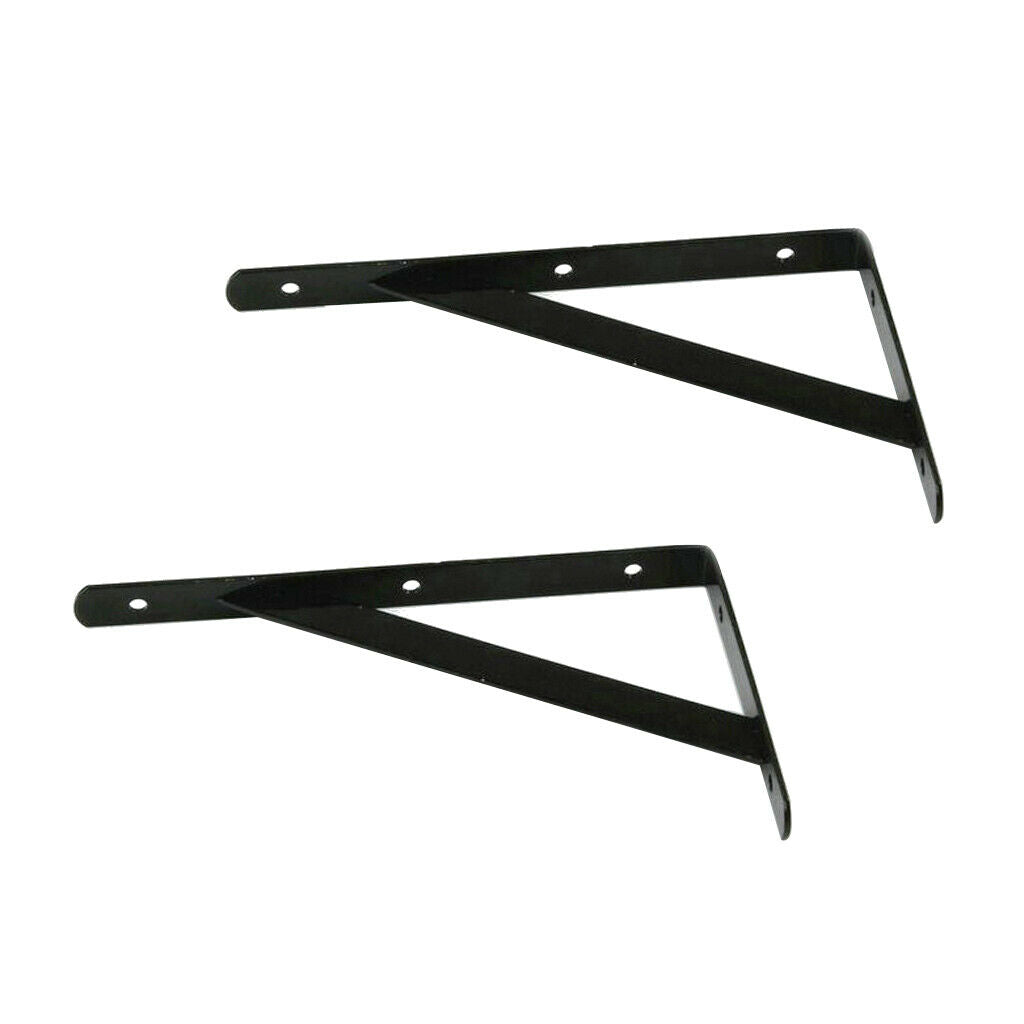 Set of 6 iron shelf brackets shelving system for shelf angles (90 degree angle)