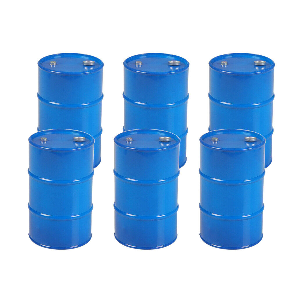 6Pcs RC Car Oil Drum for 1:10 Axial SCX10 CC01 D90 TF2 Rock Crawler Accs