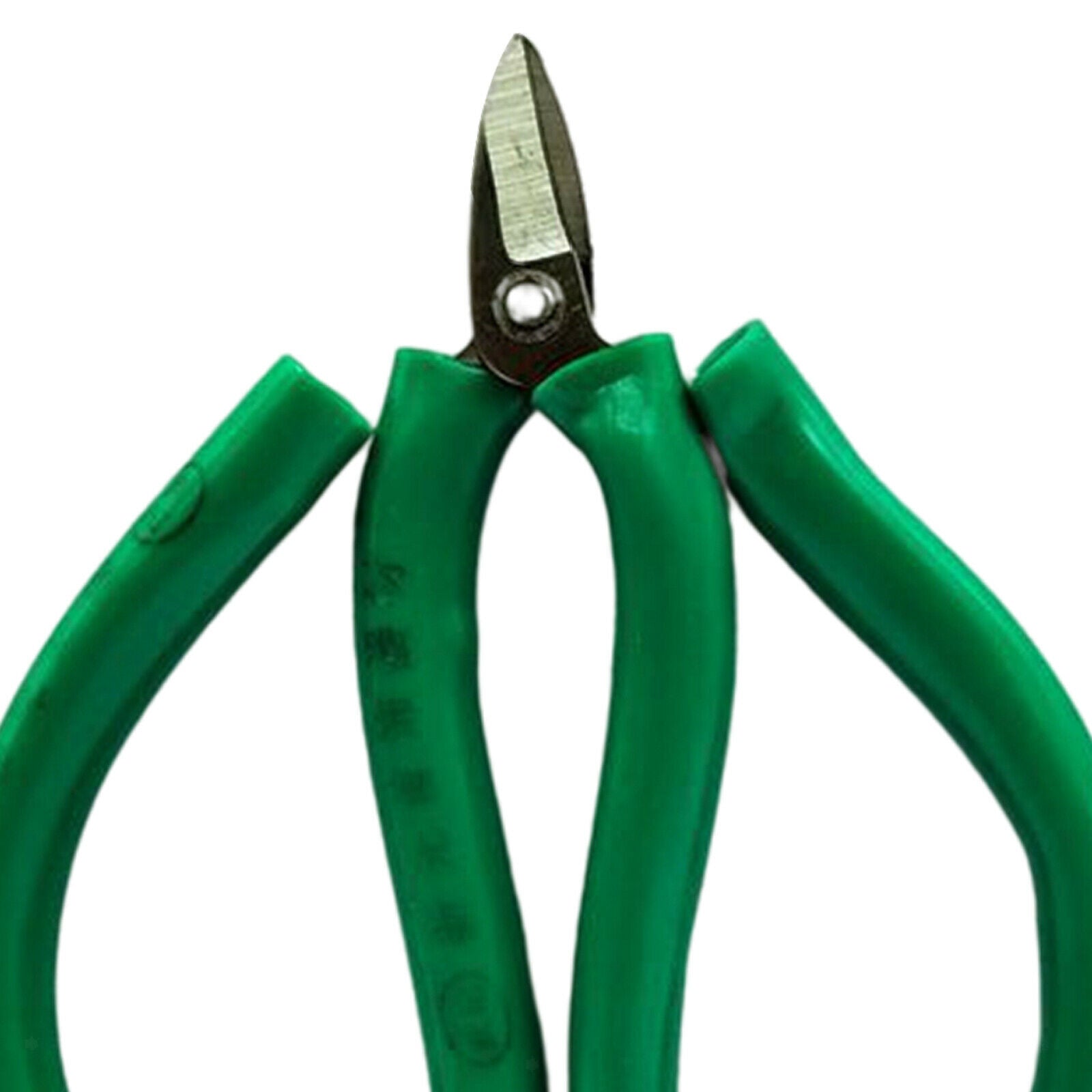 Wire Cutter Scissors Green Handle Anti Corrosion for Clothing  9.5x11.5cm