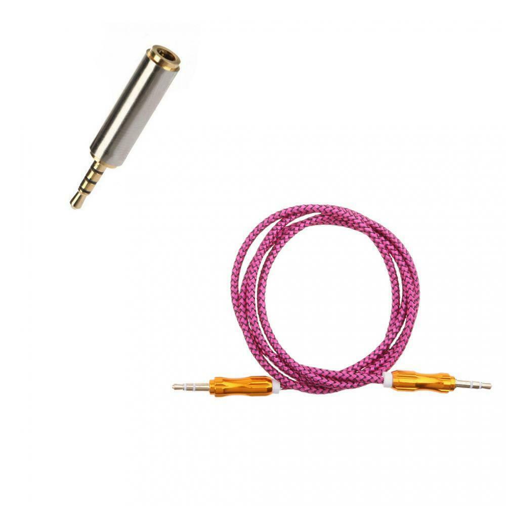 Durable 2.5mm To 3.5mm M/F Adapter Jack Converter+3.5mm Male To Male Auxiliary