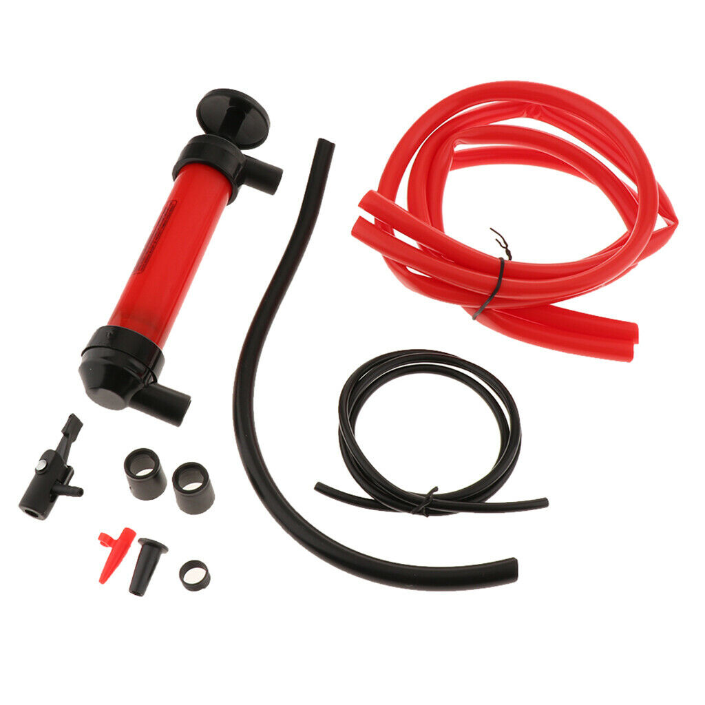 Multi-Use Siphon Fuel Transfer Pump Kit (for Gas Oil and Liquids) Manual Sucker