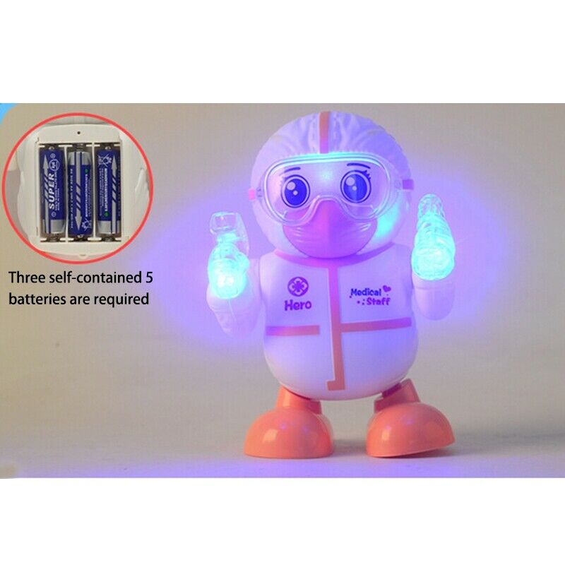 4X(Dancing Robot Electric Sound and Light Dazzling Dancing Robot Will Walk Y1H9)