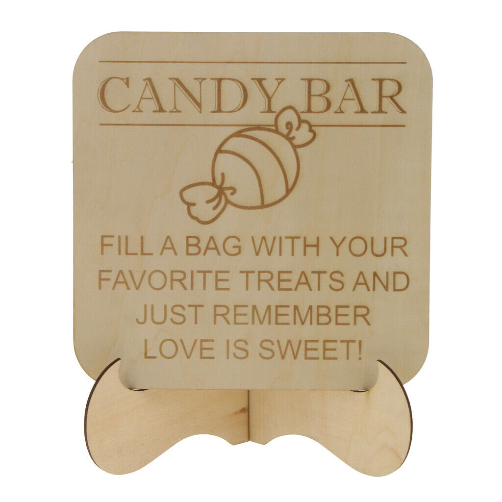 Wedding birthday party bar sign decoration with '' candy bar '' sign