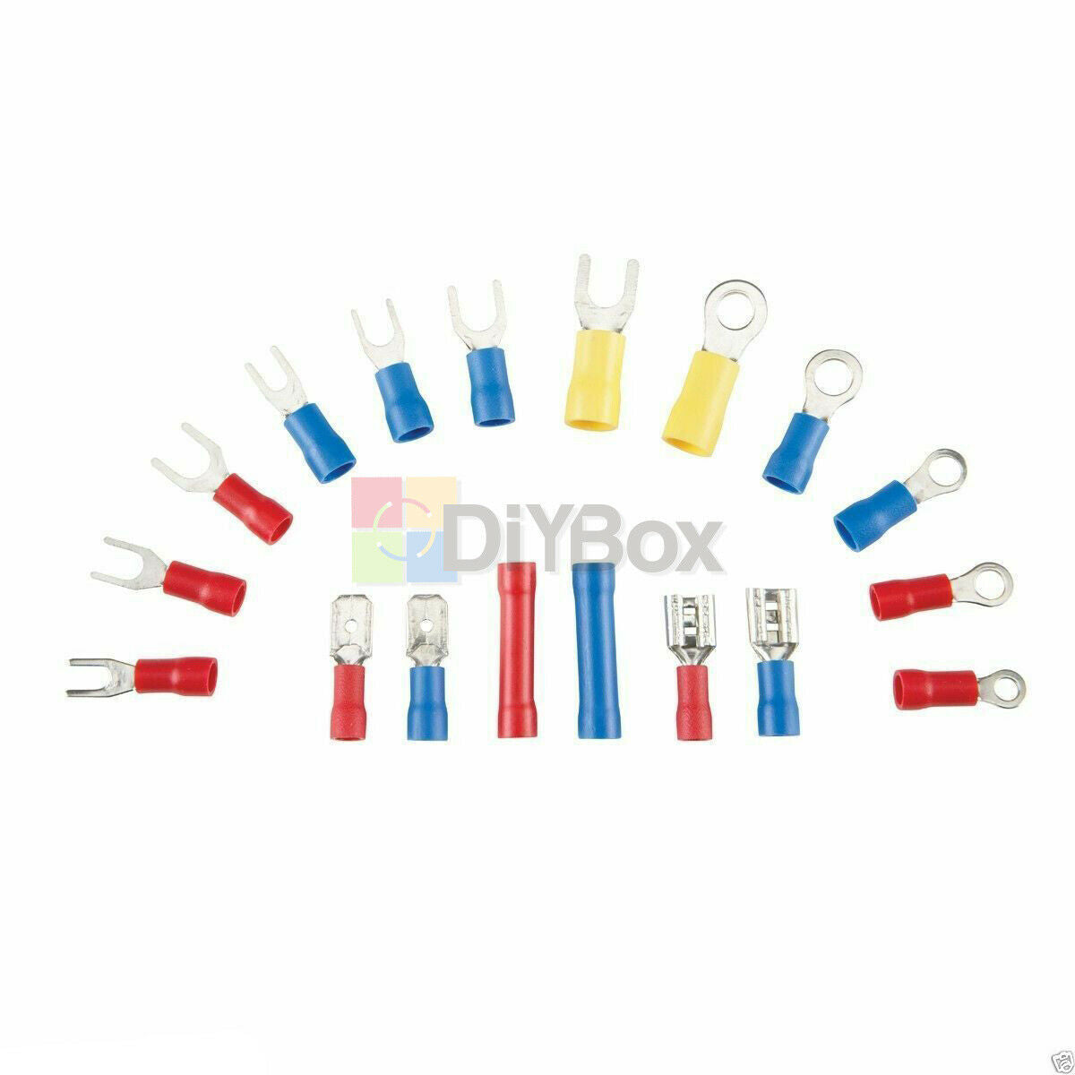 300pcs Assorted Insulated Electrical Wire Cable Terminal Crimp Connector Set PVC