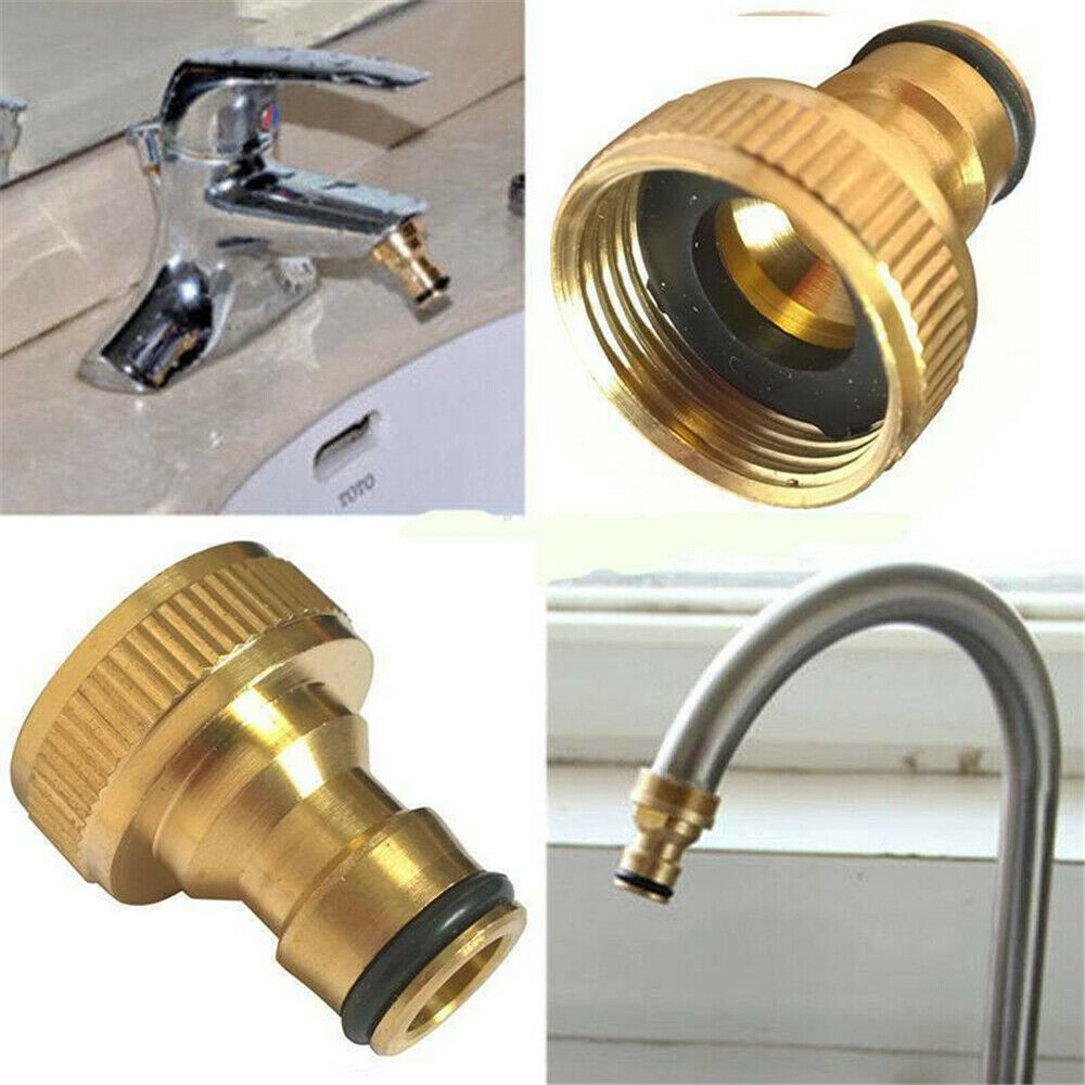 3/4" Universal Tap Garden Hose Pipe Connector Mixer Kitchen Tap Adaptor Joiners