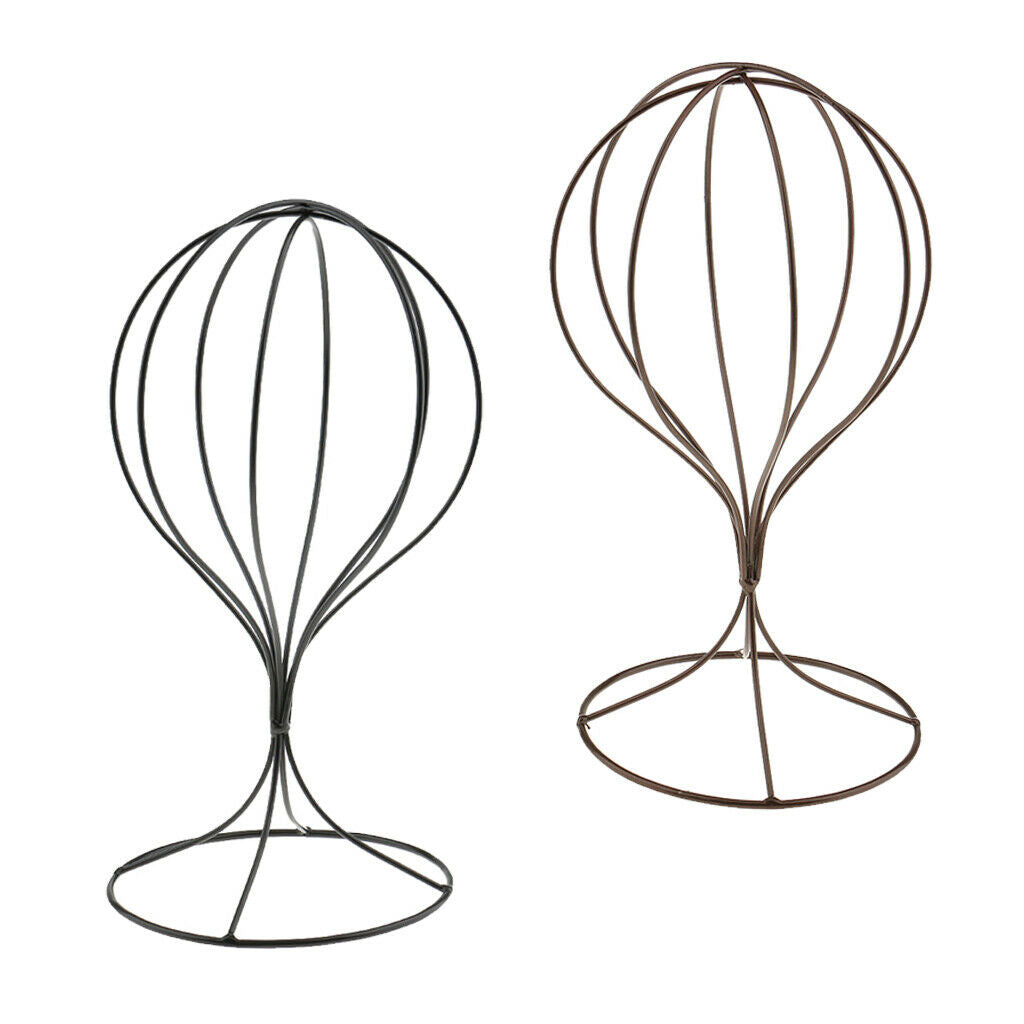 2 lot 20'' Balloon Style Wig Hat Helmet Bonnet Toupee Holder Display Stand