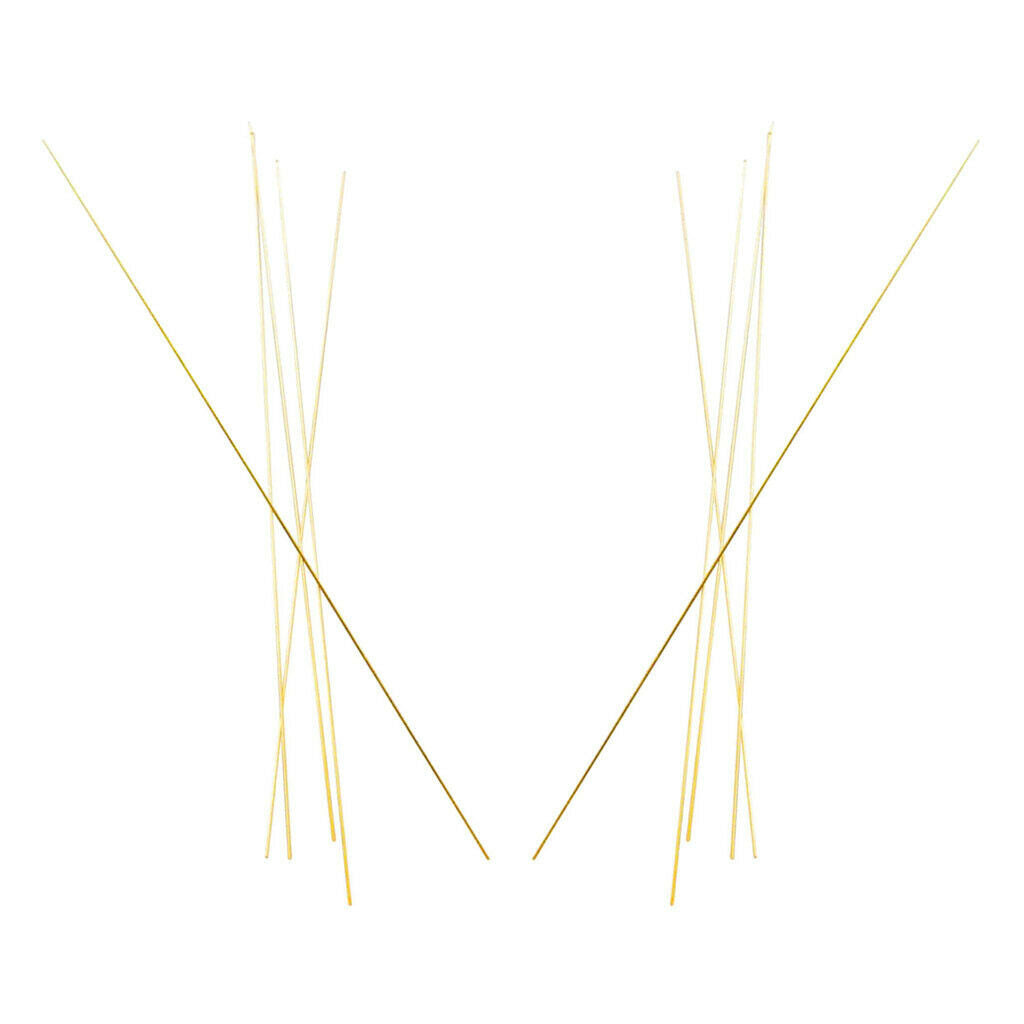 10 Pieces Straight Solid Round Metal Brass Rods Bar Stock Lot 300mmx1mm