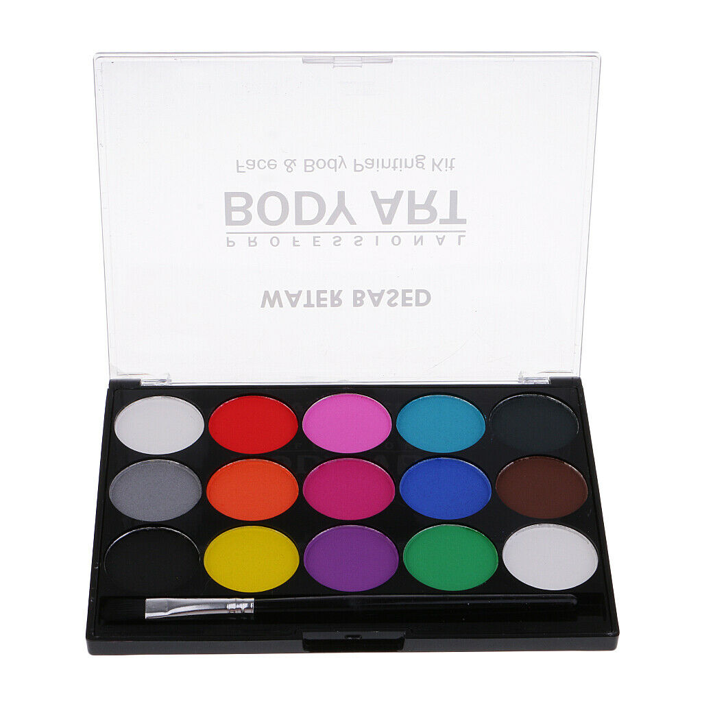 Face Paint Set 15/12Colors Face Painting Kit and  for Kids Adults–Non-Toxic &